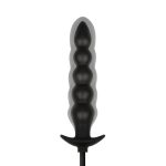 Anal Collection - Inflatable Anal Plug with Pump 20 cm - Black - obrazek 2