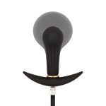 Anal Collection - Inflatable Butt Plug with Pump 8 cm - Black - obrazek 2