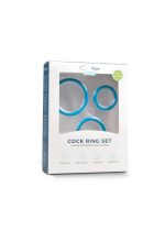 Pierścień-Cock Ring Set Blue - obrazek 2