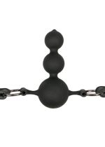 Knebel-Ball Gag With Silicone Beads - obrazek 5