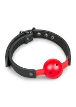 Knebel-Ball Gag With PVC Ball - Red - obrazek 2