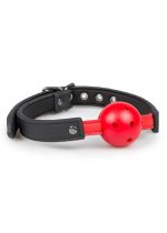 Knebel-Ball Gag With PVC Ball - Red - obrazek 4
