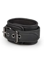 Kajdanki-Black Leather Handcuffs - obrazek 4