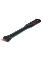 Pejcz-Long Leather Paddle With Heart - obrazek 4