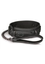 Wiązania-Fetish collar with leash - obrazek 2