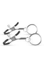 Stymulator-Metal Nipple Clamps With Ring - obrazek 2