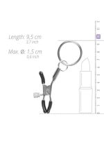 Stymulator-Metal Nipple Clamps With Ring - obrazek 5