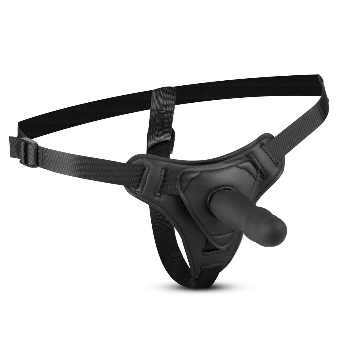 55-ET553BLK Silicone Strap-On - Realistic - obrazek 1