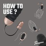 Teazers Ribbed Vibrating Egg With Remote Control - obrazek 2