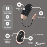 Teazers Ribbed Vibrating Egg With Remote Control - obrazek 5