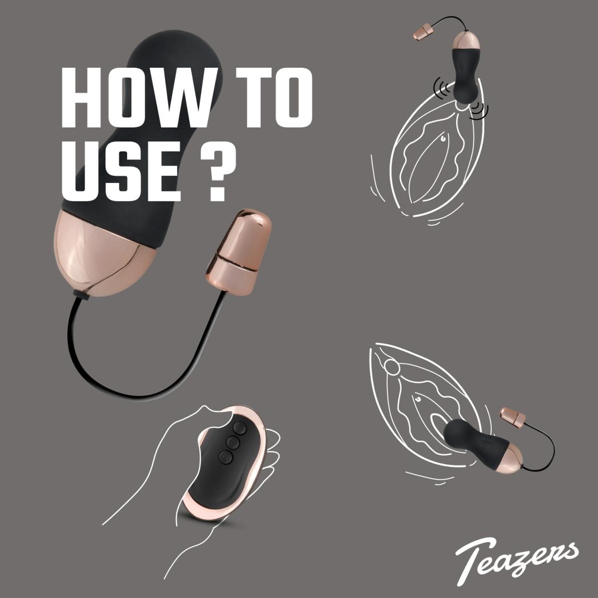 55-TEA002-_01 Teazers Vibrating Egg With Remote Control - obrazek 1