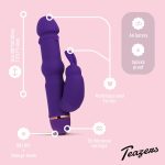 Teazers Silicone Rabbit Vibrator - Purple - obrazek 8
