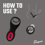 Teazers Cock & Ball Ring Prostate Vibrator with Remote Control - obrazek 2