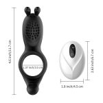 RabbitVibration Cock Ring with remote - obrazek 3