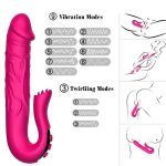 Realistic Tongue Stimulating Dildo Vibrator - obrazek 12