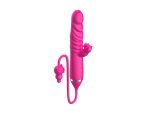 Tongue licking Triple Stimulation Thrusting Vibrator - obrazek 4