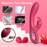 Rabbit vibrator PINK - obrazek 7