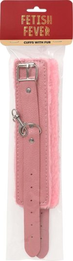 Fetish Fever - Cuffs With Fur - Pink - obrazek 2