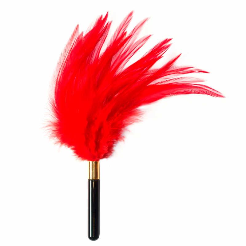 57-1082-01 Piórko- Tickler Burlesque Plume Red - obrazek 1
