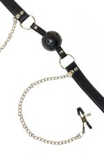 Ball Gag with nipple clamps Party Hard Gratitude - obrazek 4