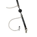 Ball Gag with nipple clamps Party Hard Hentai - obrazek 3