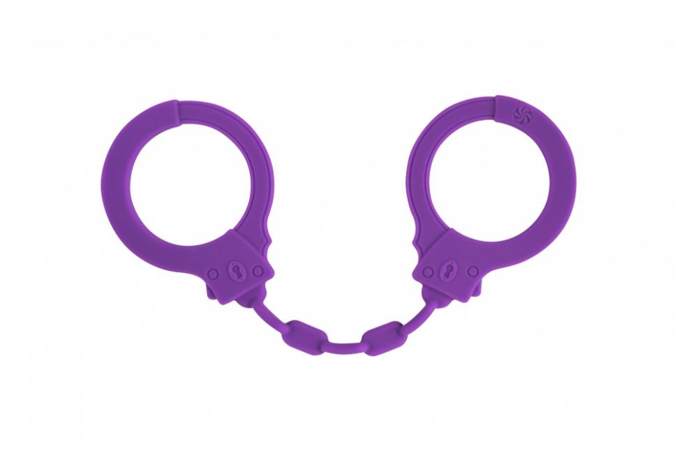 57-1167-02 Kajdanki-Silicone Handcuffs Party Hard Suppression Purple - obrazek 1