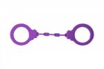 Kajdanki-Silicone Handcuffs Party Hard Suppression Purple - obrazek 2