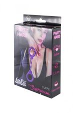 Kajdanki-Silicone Handcuffs Party Hard Suppression Purple - obrazek 3