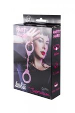 Kajdanki-Silicone Handcuffs Party Hard Suppression Pink - obrazek 3
