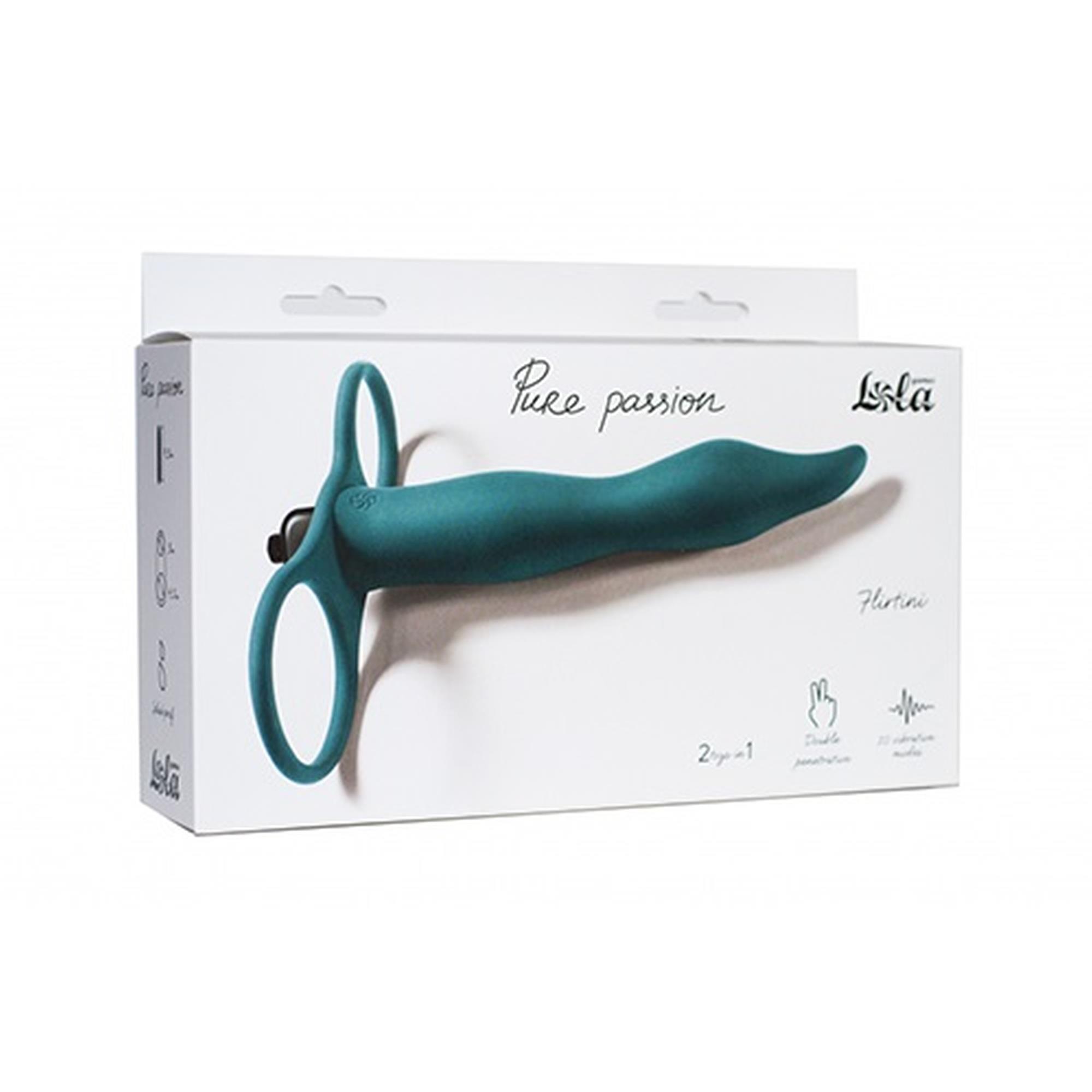 57-1204-03 Strap - on Pure Passion Flirtini Green - obrazek 1