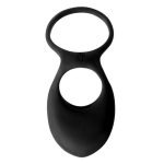 Pierścień- Vibrating Double Cockring Daydream Black - obrazek 3