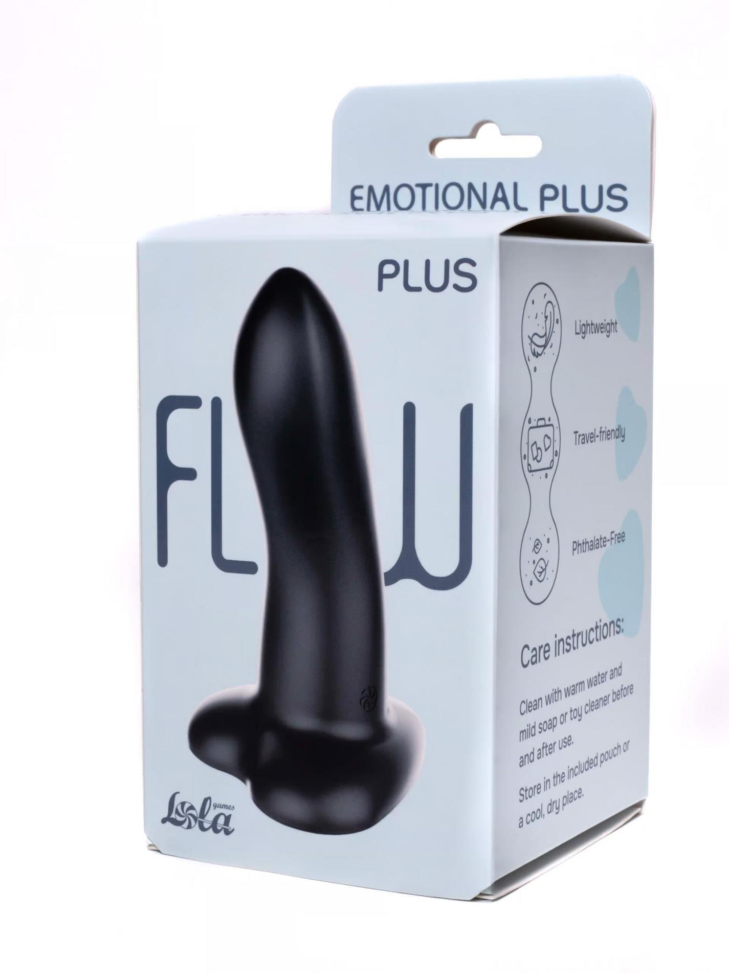 57-2044-04_01 Dildo Flow Emotional Plus Black - obrazek 1