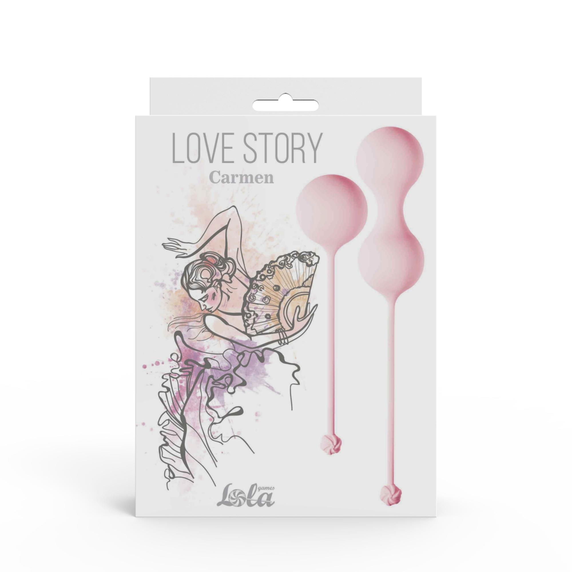 57-3011-01 Vaginal balls set Love Story Carmen Tea Rose - obrazek 1