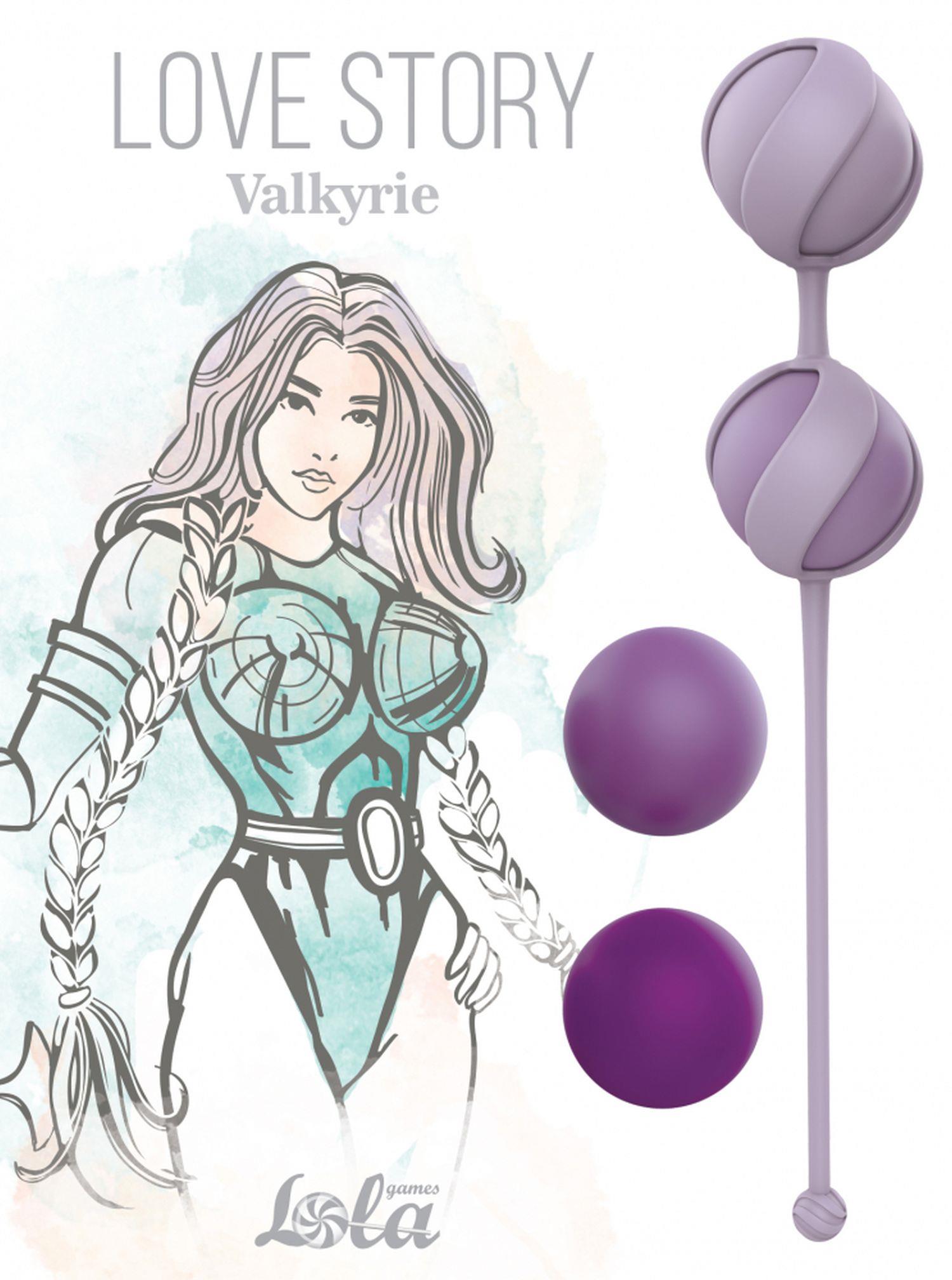57-3013-03 Replacement Vaginal Balls Set Love Story Valkyrie Purple - obrazek 1