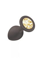 Plug-Anal Plug Emotions Cutie Small Black golden crystall - obrazek 2