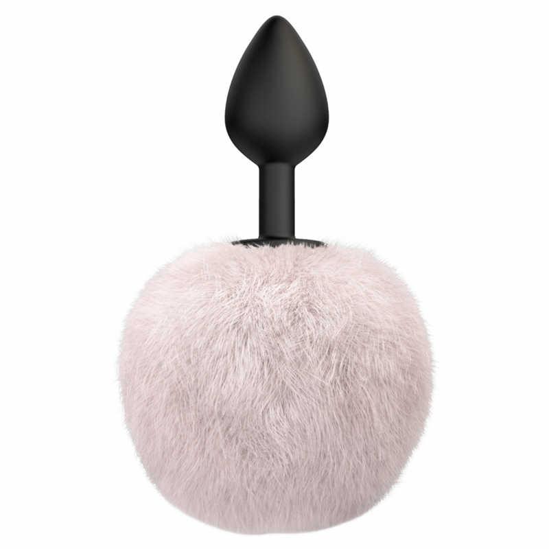 57-4017-01 Anal Plug Emotions Fluffy White - obrazek 1