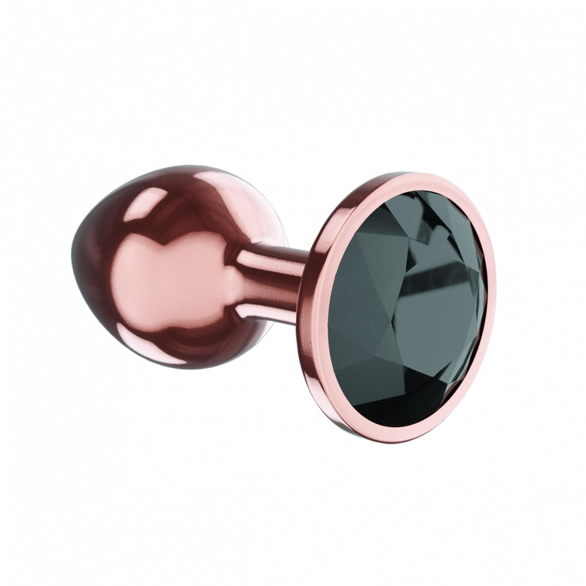57-4022-02 Plug-Butt Plug Diamond Jet Shine L Rose Gold - obrazek 1