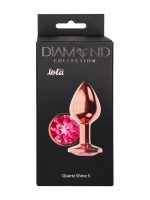 Plug-Butt Plug Diamond Quartz Shine S Rose Gold - obrazek 5