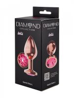 Plug-Butt Plug Diamond Quartz Shine L Rose Gold - obrazek 4