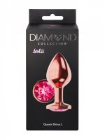 Plug-Butt Plug Diamond Quartz Shine L Rose Gold - obrazek 5