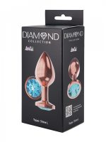 Plug-Butt Plug Diamond Topaz Shine L Rose Gold - obrazek 4