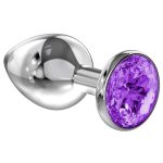 Enlarged Anal Plug Diamond Purple Sparkle XL - obrazek 3
