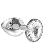 Enlarged Anal Plug Diamond Clear Sparkle XL - obrazek 3