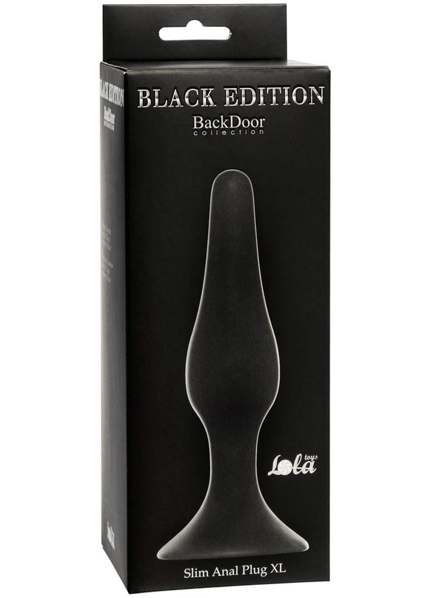 57-4204-01 Plug-Slim Anal Plug XL Black - obrazek 1
