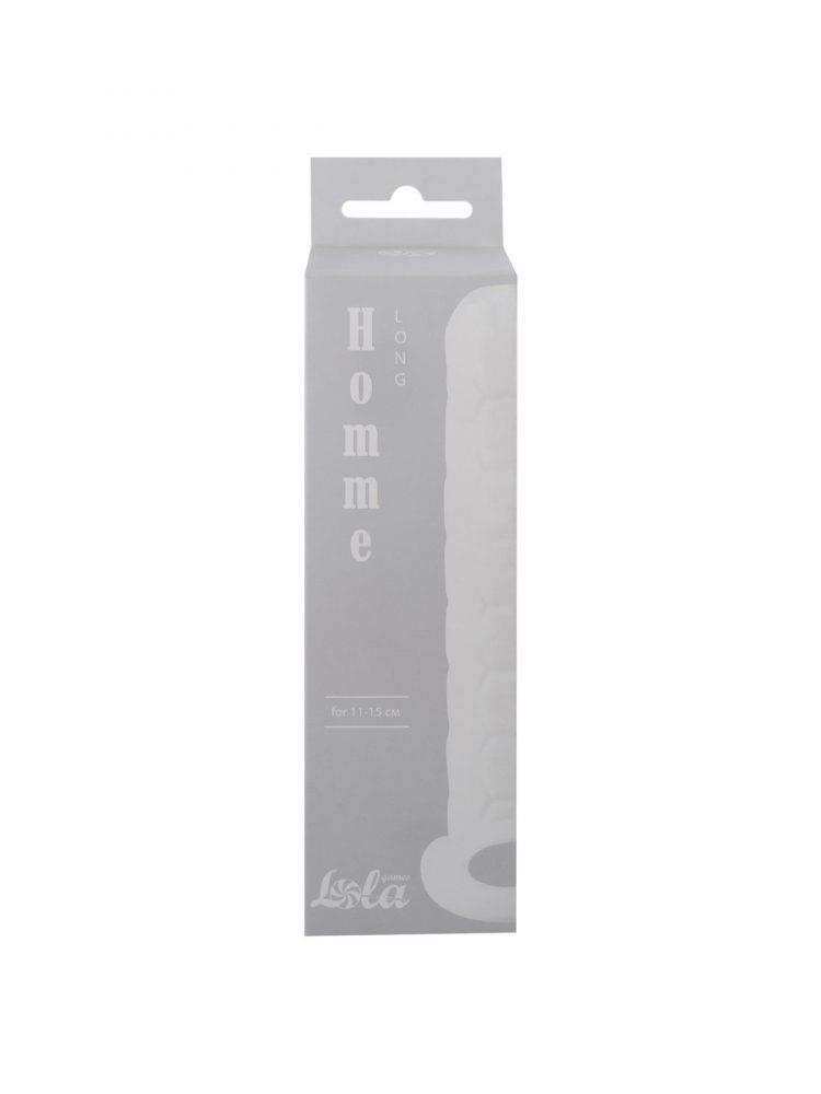57-7009-01 Penis sleeve Homme Long White for 11-15cm - obrazek 1