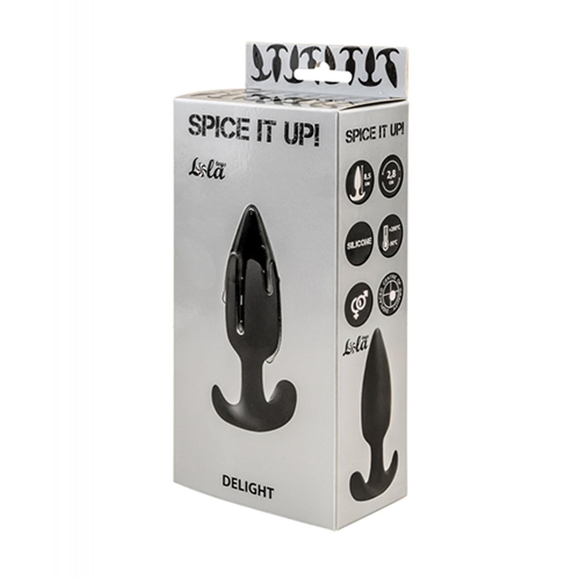 57-8010-01 Plug-Anal plug with misplaced center of gravity Spice it up Delight Black - obrazek 1
