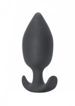 Plug-Anal plug with misplaced center of gravity Spice it up Insatiable Dark Grey - obrazek 2