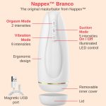 Masturbator - Nappex™ Branco White - Premium Mastubators (10 Languages) - obrazek 5