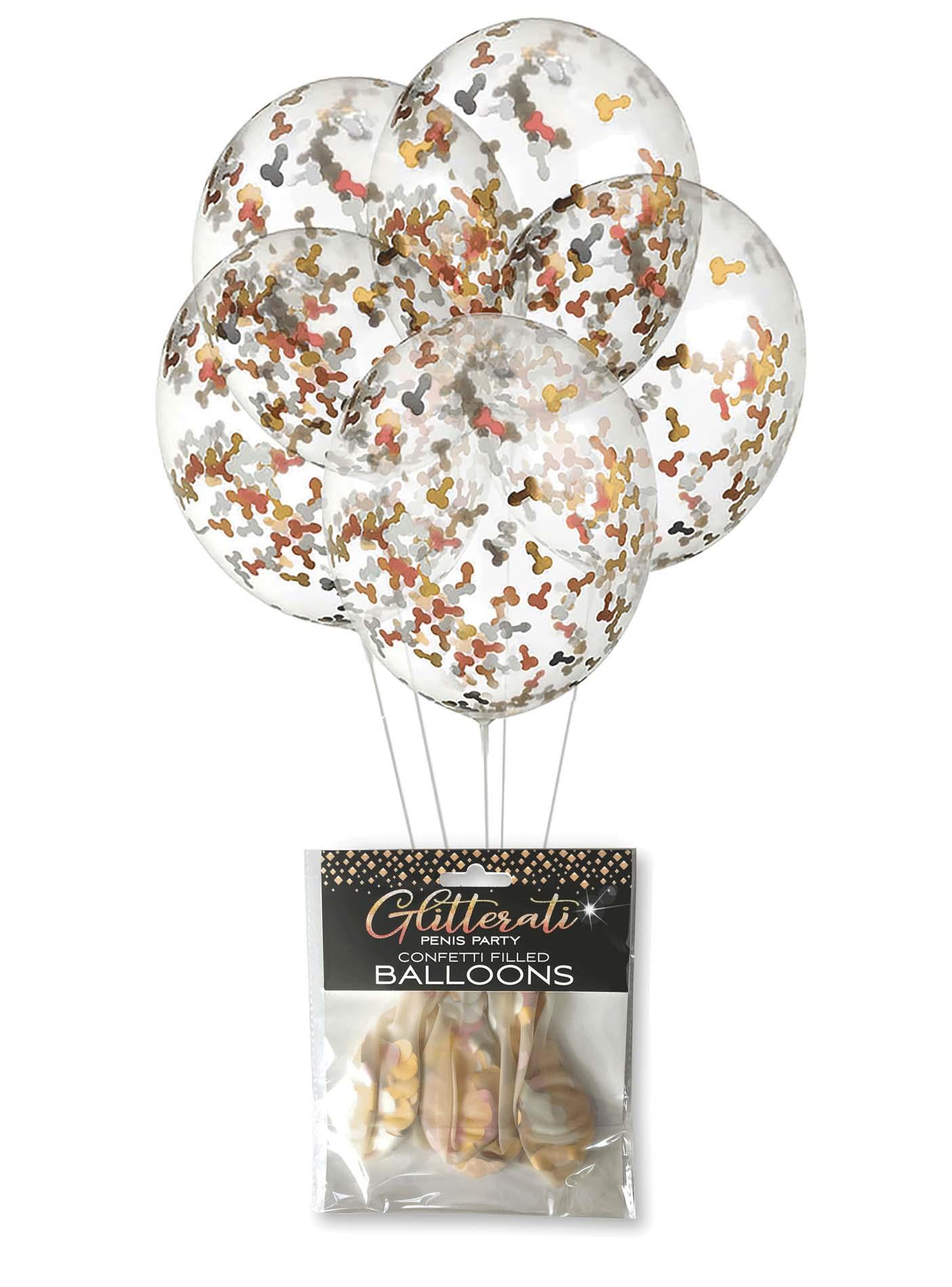 57-CP.1032_01 GLITTERATI, Penis Confetti Balloons - obrazek 1