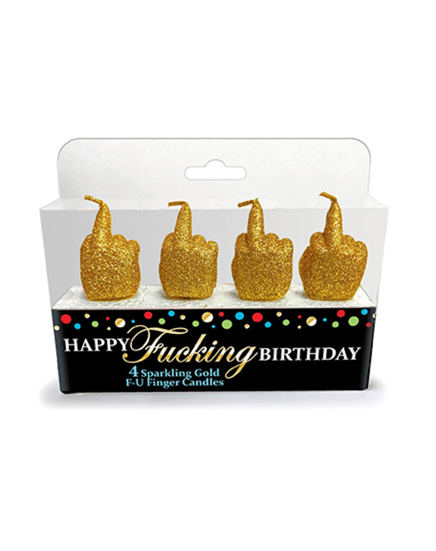 57-CP.1066_01 Happy F’ing Birthday Candle Set - obrazek 1